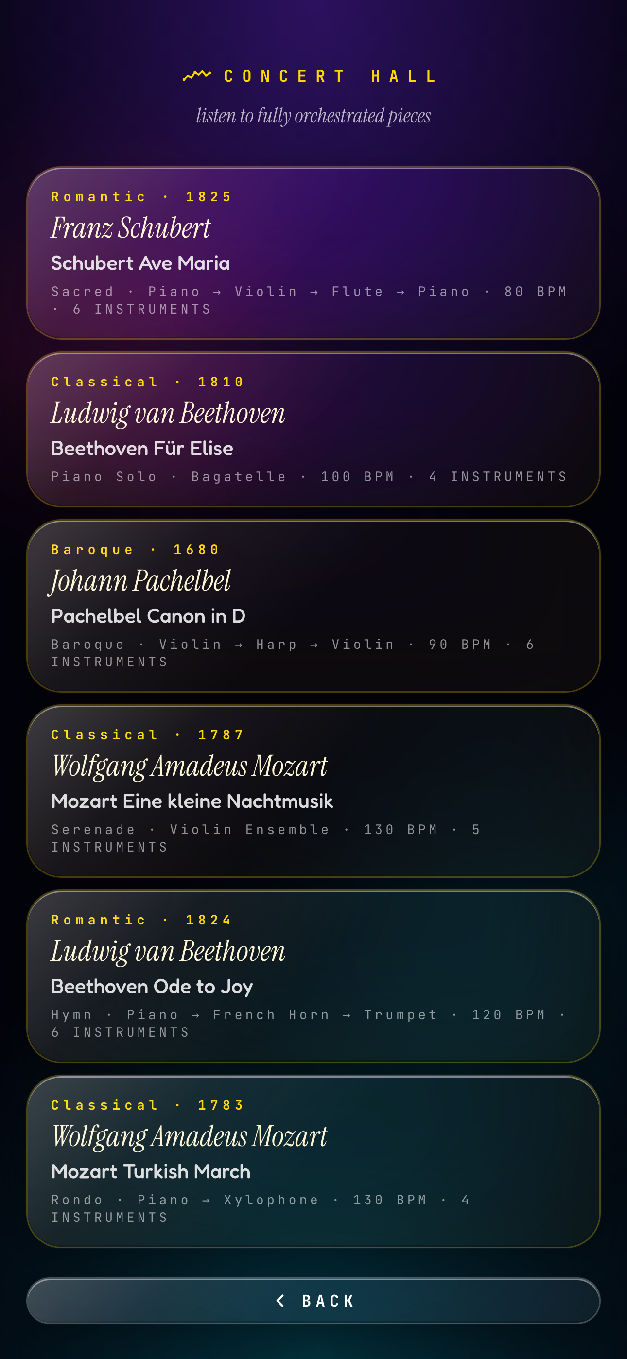 Toccata: Music Memory screenshot 2